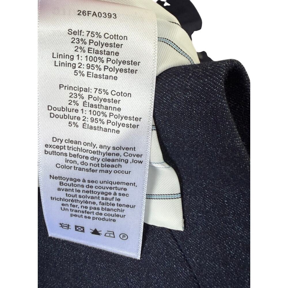 Veronica Beard Miller Denim Single-Breasted Dickey Jacket - Picture 14 of 16